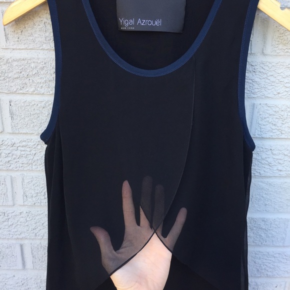 Yigal Azrouel Sleeveless Crepe Black Dress - Picture 3 of 8